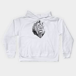 Lion portrait Kids Hoodie